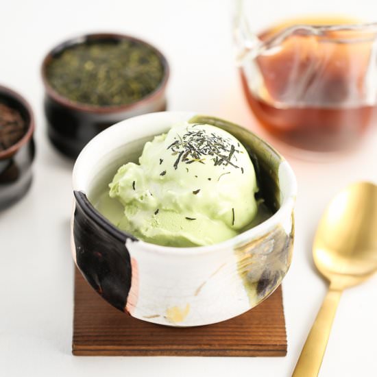 Triple Green Tea Affogatos