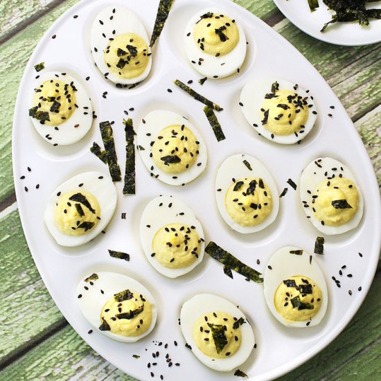 Wasabi Deviled Eggs