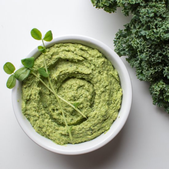 Glowing Green Hummus