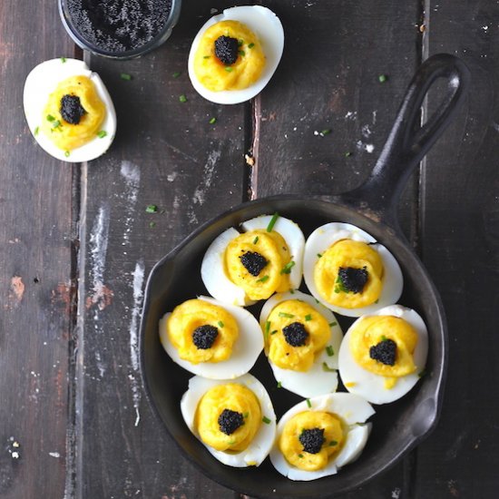 The Fanciest Deviled Eggs