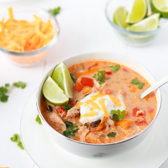 Light and Creamy Taco Soup