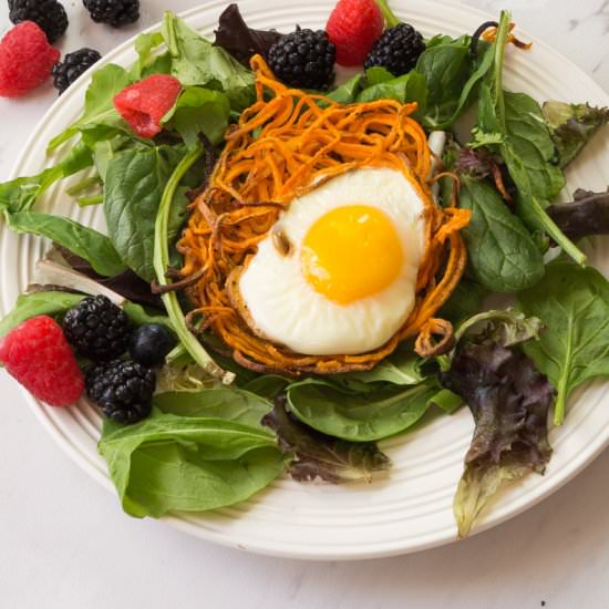 Paleo Sweet Potato Egg Nests