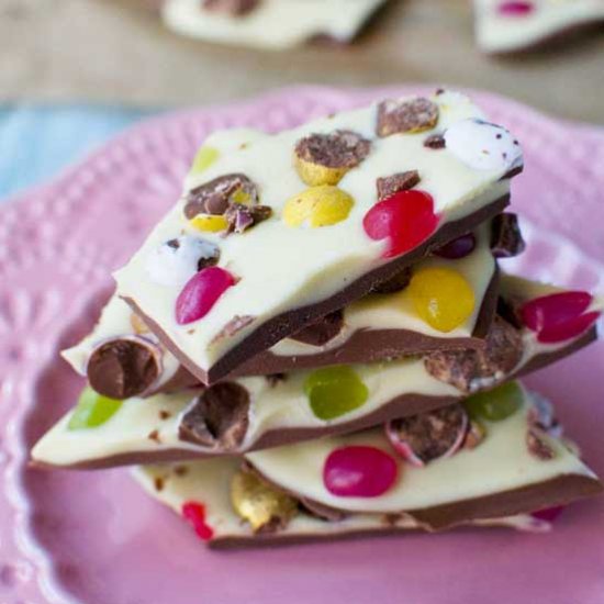 Easter chocolate bark