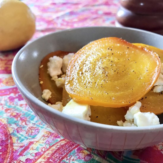 Golden Beet Salad with Feta