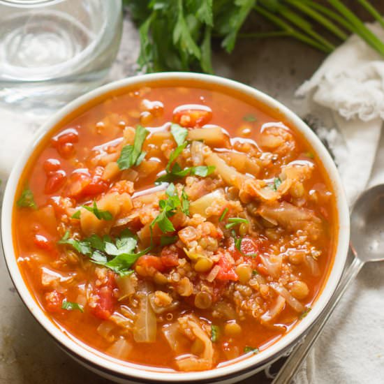 Vegan Cabbage Roll Soup