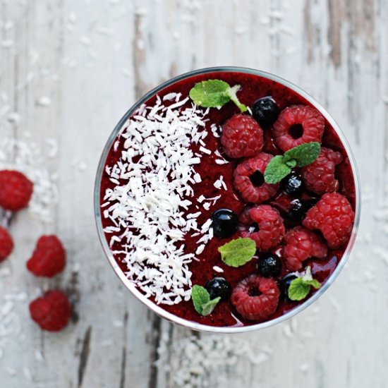 Coconut forest fruit Smoothie Bowl