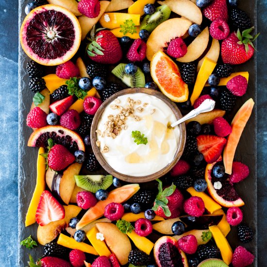 Fresh Fruit Board with Ricotta