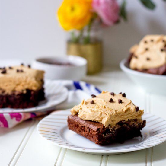 Peanut Butter Frosted Brownies