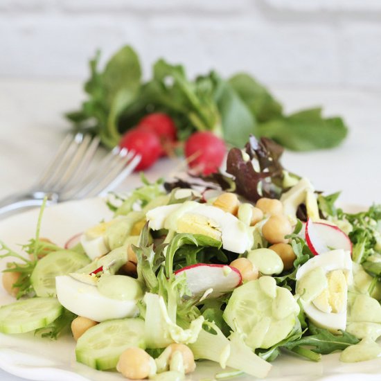 Egg Salad w/ Creamy Avocado Dressing