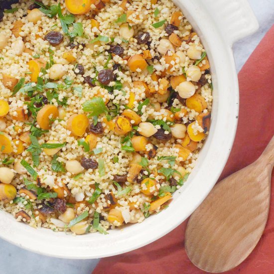 Moroccan Sweet Potato Millet Bowl