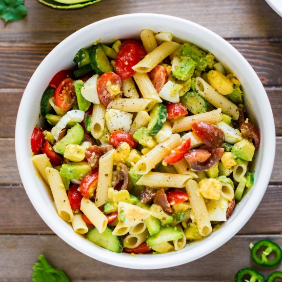 Deviled Egg Pasta Salad