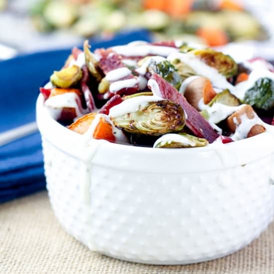 Sheet Pan Turkey Bacon Ranch Bowls