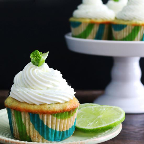 Zucchini-Cardamom-Lime Cupcakes