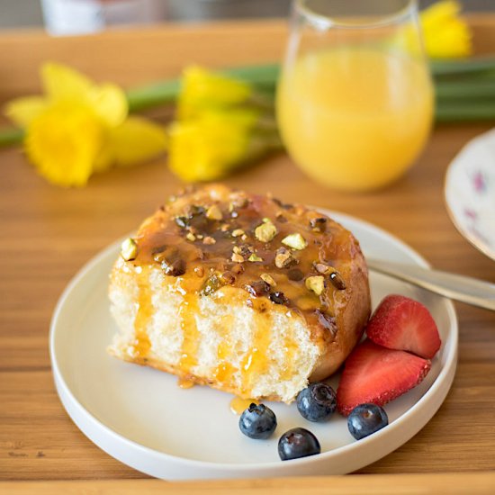 Apricot, Pistachio Sticky Buns