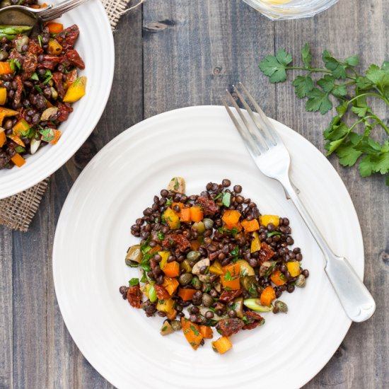 Puy Lentil & Sundried Tomato Salad