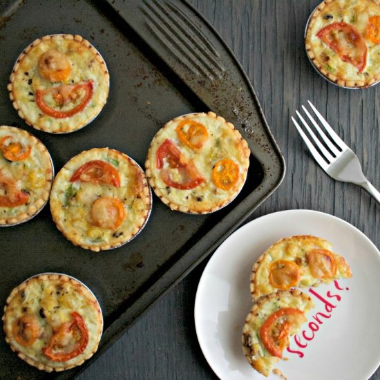 Cheesy Grilled Corn Tarts