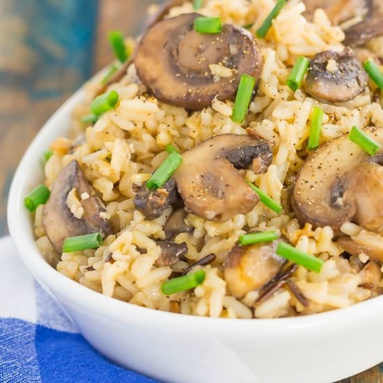 Mushroom Wild Rice Pilaf