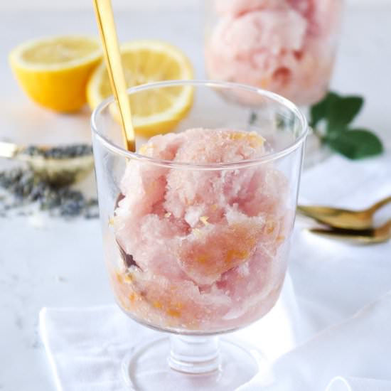 Lavender Lemonade Sorbet