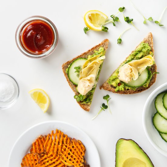 Artichoke Avocado Toast