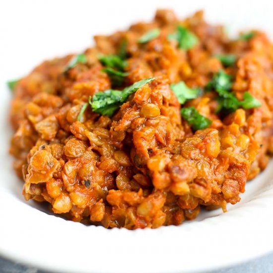 Creamy Lentils in the Instant Pot