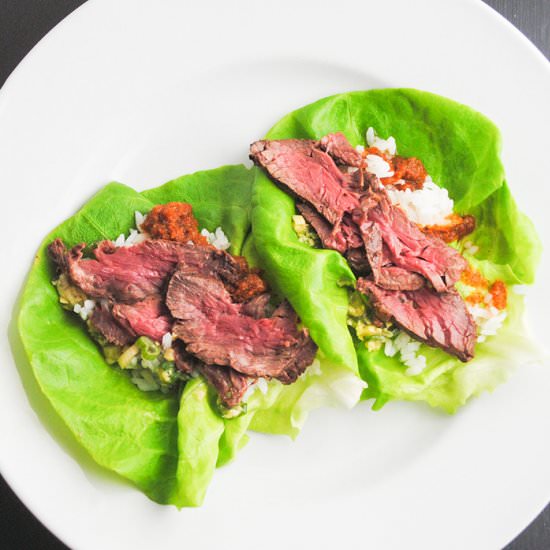 Korean Beef Lettuce Wraps