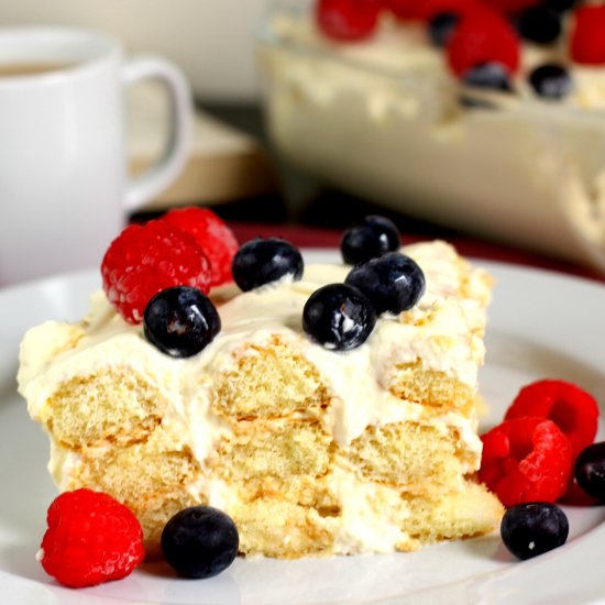 Limoncello Tiramisù with Red Fruits