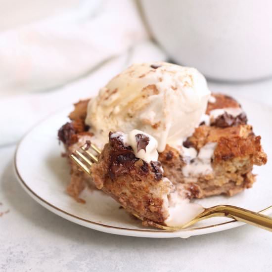 Chocolate Banana Bread Pudding