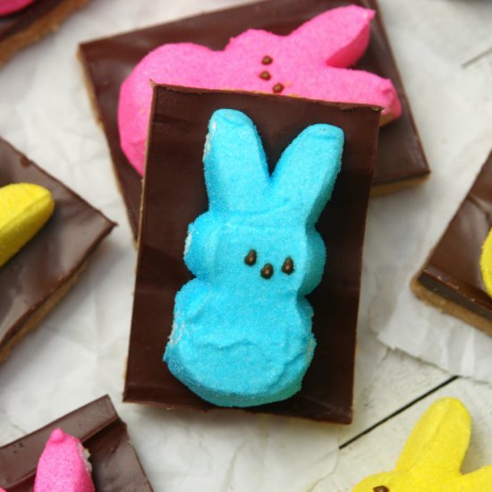 Peeps Easter S’mores Bars