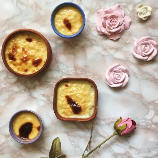 Baked Lemon Rice Pudding