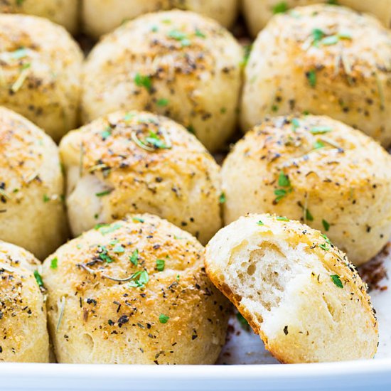 Easy Herb Parmesan Dinner Rolls