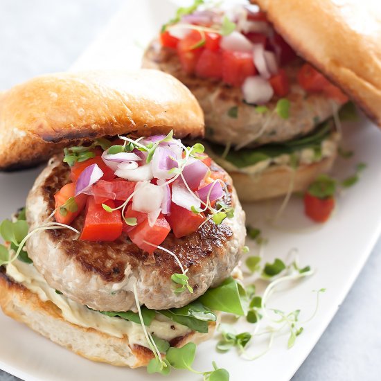 Spicy Tuna Steak Burgers