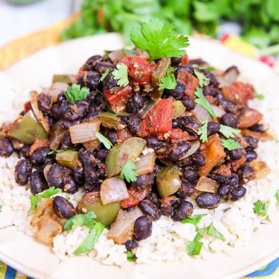 Easy Black Beans and Rice