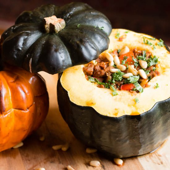 Chorizo Stuffed Acorn Squash