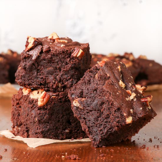 Gluten Free Brownies with Pecans