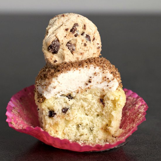 Chocolate Chip Cookie Cupcakes