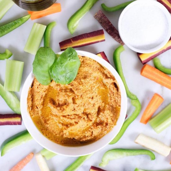 Garlic Basil Nut Hummus