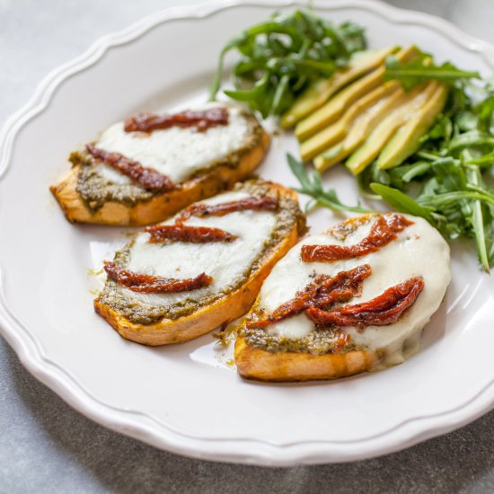 Sweet Potato Mini Pizza Slices