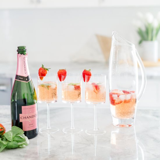 Sparkling Rosé Cocktail