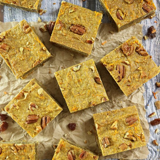 Blender Carrot Cake Breakfast Bars