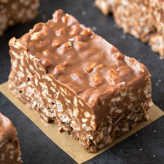 Chocolate Peanut Butter Crunch Bars