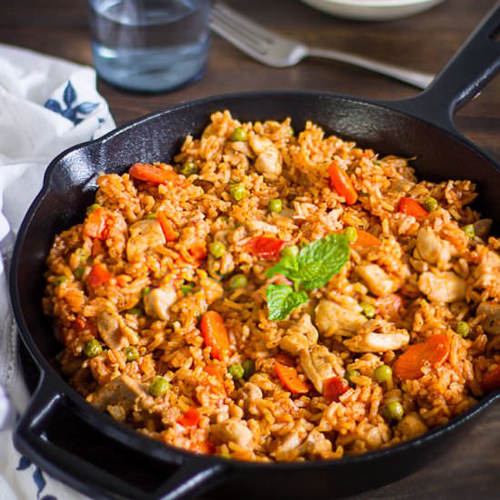 One Pot Chicken Rice Dinner