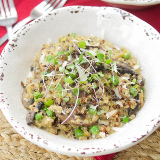 Wild Mushroom Quinoa Risotto