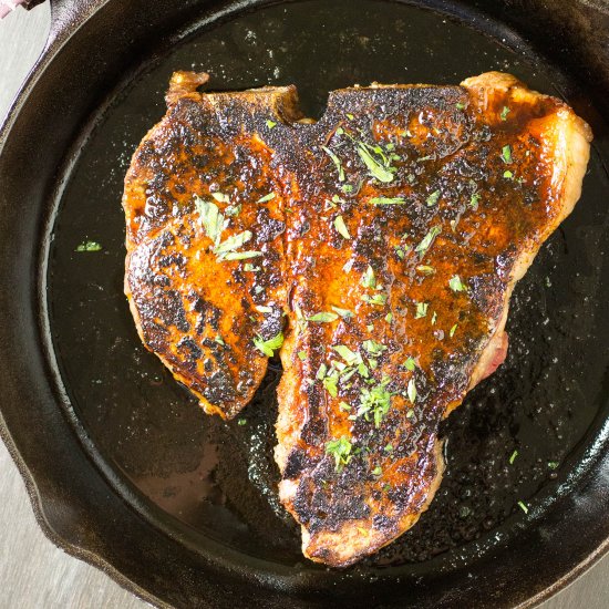 Ancho Crusted Porterhouse Steak