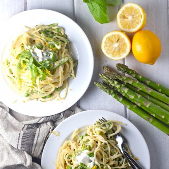 Lemony Asparagus Pasta