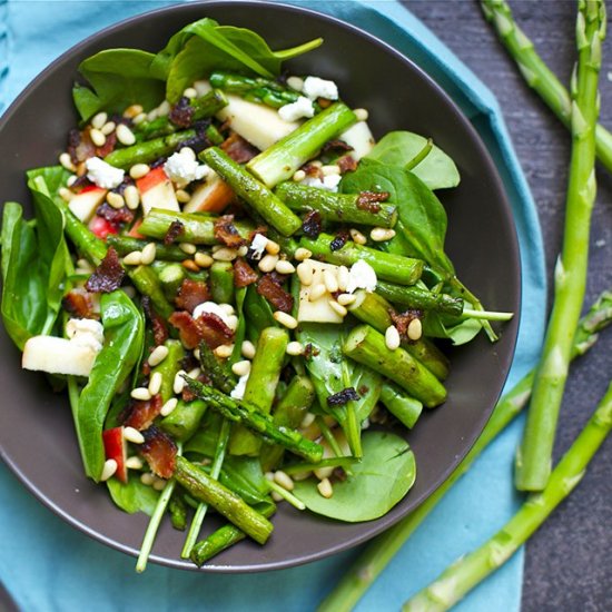 Asparagus and Spinach Salad