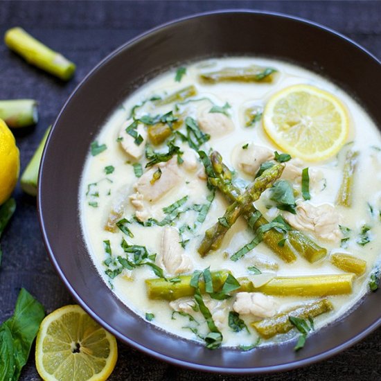 Creamy Lemon Chicken Soup