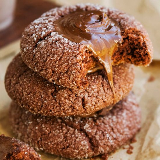 Chocolate Thumbprint Cookies