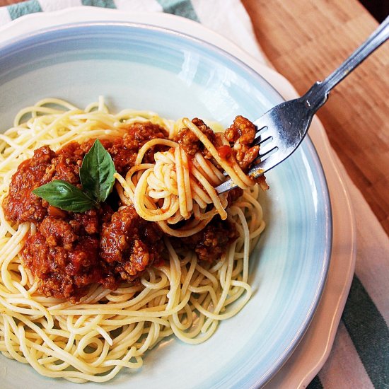 Perfect Spaghetti Bolognese