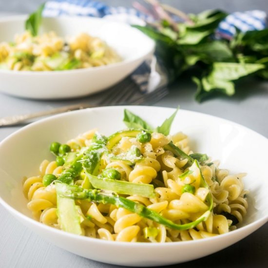 Shaved Asparagus and Leek Spring Pasta