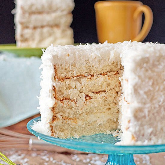 Sour Cream Chantilly Coconut Cake